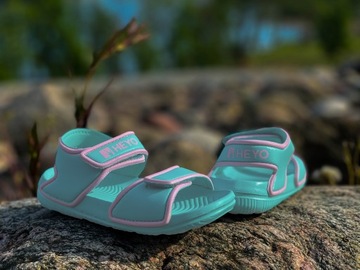 SANDAŁKI SANDAŁY DZIECIĘCE buty RZEP DZIEWCZĘCE 24