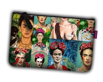 Kosmetyczka filcowa czarna BERTONI Modern Frida