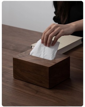 Simple Wooden Tissue Box Extractable Type Paper Towel Napkin Holders Home