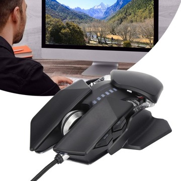 gaming mice adjustable shape mechanical mouse office game dual mode for lap