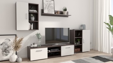 Meble Meblościanka Ikar wenge/biały do salonu
