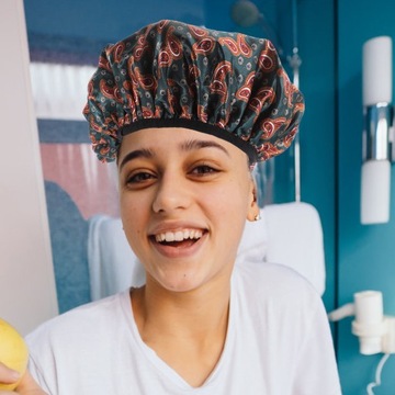 ШЛЯПА ДЛЯ ПЛАВАНИЯ ВОДОНЕПРОНИЦАЕМАЯ ШАПКА ПОРТАТИВНАЯ ВАННА