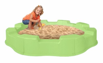 PIASKOWNICA PLASTIKOWA OGRODOWA SKŁADANA WIADERKO DLA DZIECI + BAŃKI
