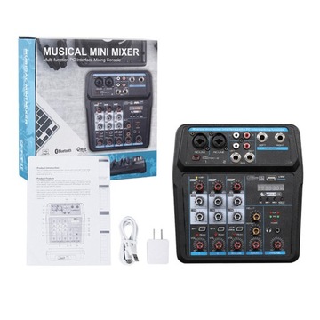 6-kanałowy mikser audio, cyfrowy wyświetlacz LED,