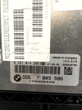 BMW E60 E61 E70 E90 E91 JEDNOTKA MOTORU 3.5D 3.0SD 7805586