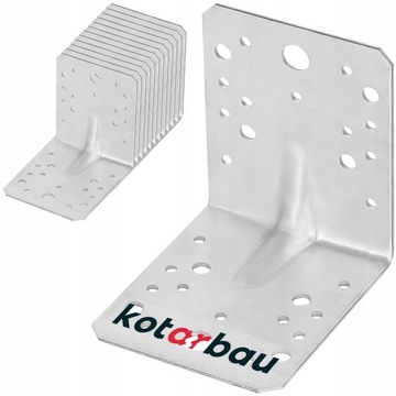 12X KĄTOWNIK WZMOCNIONY 105x105x90mm CIESIELSKI ŁĄCZNIK MONTAŻOWY DO DREWNA