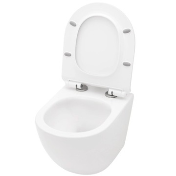 ПОДВЕСНОЙ УНИТАЗ CARLO MINI TORNADO БЕЗ ОБОДКИ + ТОНКОЕ СИДЕНЬЕ, БЕЛЫЙ