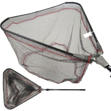PODBIERAK WĘDKARSKI GUMOWANY TELESKOPOWY 230CM KOSZ 80CM