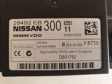 284B2EB300 MODUL POHODĚ 2.5 DCI 4WD 128 2006 NISSAN PATHFINDER III (R51)