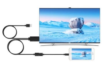 Переходник с USB 2.0 «мама» на HDMI «папа» Питание телевизора iOS клонирование Android