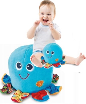 УЛЫБКИЙ ИНТЕРАКТИВНЫЙ ТАНЕЦ ОСЬМИНОГА И ВИБРАЦИЯ ХИП-ХОП 3 мес+ 0142