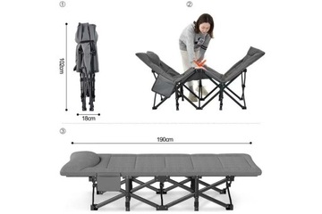 СКЛАДНАЯ ТУРИСТИЧЕСКАЯ КРОВАТЬ DELUXE JOURNEY 190x70x36,5 СМ