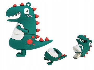 PENDRIVE USB SZYBKI FLASH DRIVE ULTRA PAMIĘĆ ZAWIESZKA PEN DINOZAUR 16GB