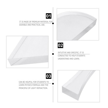 Kryształowe szkło optyczne z podwójną soczewką wypukłą