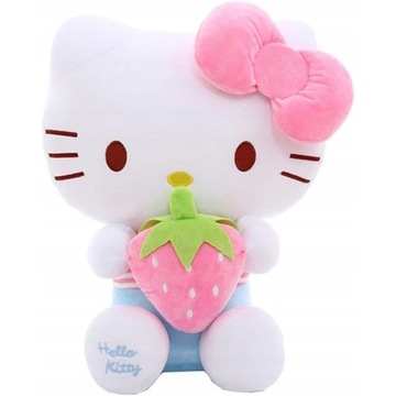 MASKOTKA HELLO KITTY KOT PLUSZ TRUSKAWKA 30CM