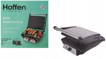 Kontaktowy grill elektryczny Hoffen 2000 W otwieranie 180 stopni
