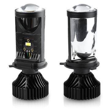 SOCZEWKI PROJEKTORY LAMPY H4 MINI Bi-LED 5500K