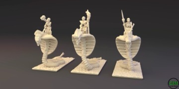 Змеиный всадник, армия королей гробниц, вармастер 10 мм