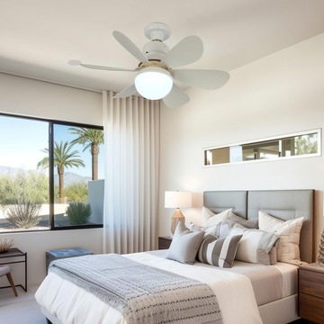 Wentylator gniazdowy E27 3 temperatury barwowe Łatwa instalacja Światło białe