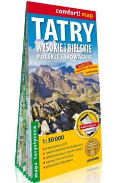 Tatry Wysokie i Bielskie polskie i słowackie mapa