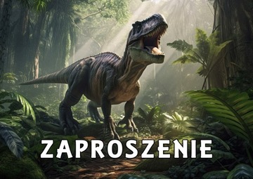 Zaproszenia na urodziny dla dzieci urodzinowe dinozaury