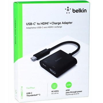 Belkin - Adapter z ładowaniem USB-C / HDMI 4K 60Hz