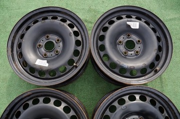 4× DISK OCELOVÝ VOLKSWAGEN OE 7N0601027A 6.5" X 16" 5X112 ET 33