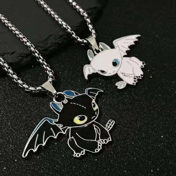 ОЖЕРЕЛЬЕ BFF НА ДВОИХ ДЛЯ ДРУЗЕЙ ДРУЗЬЯ КАК ПРИРУЧИТЬ ДРАКОНА 2в1