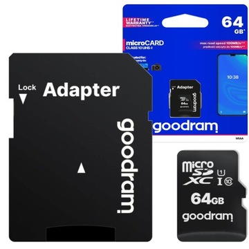KARTA PAMIĘCI GOODRAM microSD 64GB UHS-I microSDHC