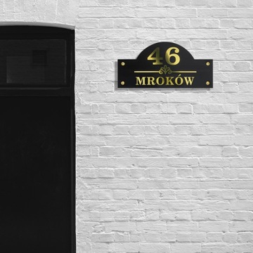 АДРЕСНАЯ ТАБЛИЧКА ИЗ ПЛЕКСИ НОМЕР ДОМА АДРЕСНАЯ ДОСКА С НОМЕРОМ 19х39 СМ