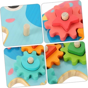 Деревянные блоки образовательные сортировщики Монтессори