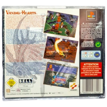 Игра VANDAL HEARTS для Sony PlayStation PSX/PS1/PS2/PS3