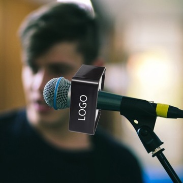 ЭМБЛЕМЫ ФЛАГ С ЛОГОТИПОМ МИКРОФОН 2 ШТ.