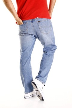 LEE spodnie SLIM regular BLUE jeans STRAIGHT FIT XM _ W32 L30