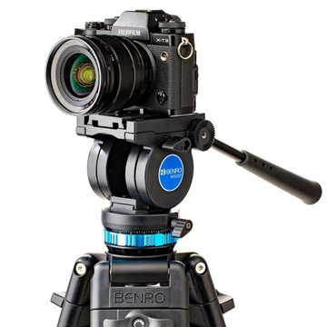 Benro KH25P - видеокомплект, 3-х секционный алюминиевый штатив, 75-156см, грузоподъемность 5кг