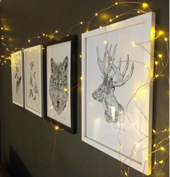 100LED МИКРО ПРОВОДНЫЕ ЛАМПЫ ДЛЯ USB, 3 цвета