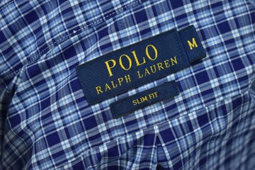 RALPH LAUREN Koszula Męska w Kratkę Slim Fit / M