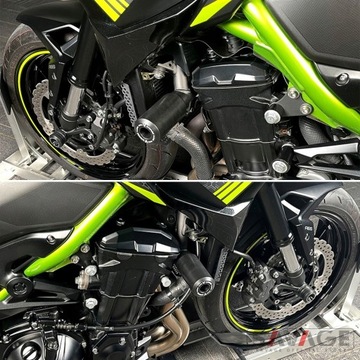 АВАРИЙНЫЕ НАКЛАДКИ РАМА ДВИГАТЕЛЯ KAWASAKI Z900 Z900RS 2 ШТ.
