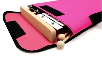 Dzwonki Chromatyczne 27ton 4pałki POKROWIEC różowy