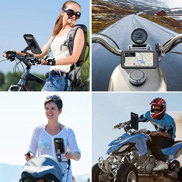 Uchwyt ROWER MOTOCYKL QUAD na telefon wodoodporny magnes regulowany Premium