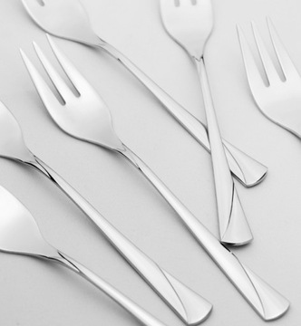 GERLACH VALOR СТОЛОВЫЕ ПРИБОРЫ, 12 ГЛЯНЦЕВЫХ ВИЛОК ДЛЯ ТОРТА