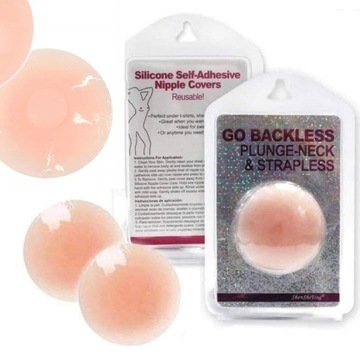 NAKLEJKI NA SUTKI NAKŁADKI BIUST BRODAWKI SILIKONOWE OSŁONKI NASUTNIKI PARA