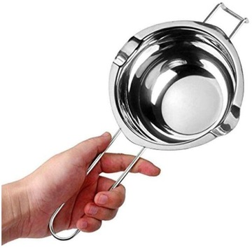 TOPIELNIK DO ŚWIEC CZEKOLADY PARAFINY 400ML METAL