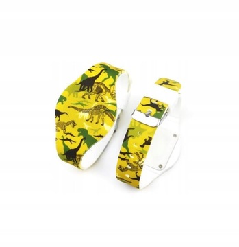 Ультратонкие электронные часы со светодиодной подсветкой динозавра