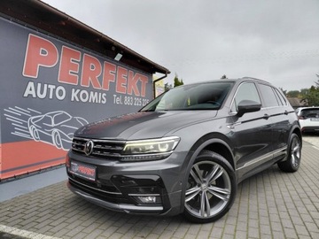 Volkswagen Tiguan II SUV 2.0 TDI 150KM 2018 Volkswagen Tiguan R-Line Kamera El.Klapa Kamera Navi Sensor Elektryka PDC