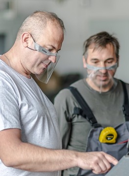 Козырек Vitberg Mini Shield 2 шт S черный