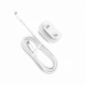 БЫСТРОЕ СЕТЕВОЕ ЗАРЯДНОЕ УСТРОЙСТВО 2 x USB QC БЛОК ПИТАНИЯ USB-C PD С КАБЕЛЕМ ДЛЯ IPHONE