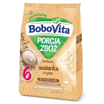 Owsianka bezmleczna z ryżem po 6 miesiącu 170 g BoboVita Porcja zbóż