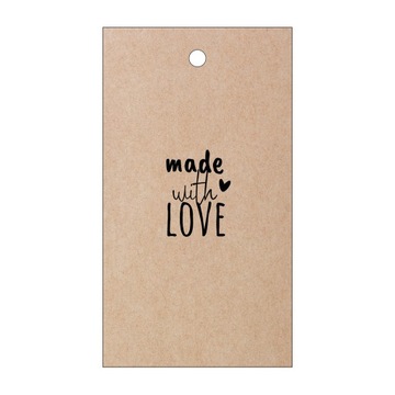 Этикетки экокартонные KRAFT 500 шт 300г KREATOR