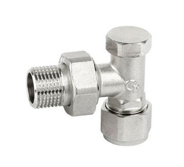 zawór powrotny 1/2' x 16/2 kątowy niklowany